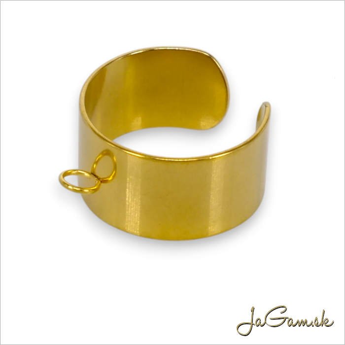 Základ na prsteň s krúžkom CHIRURGICKÁ OCEĽ (ch1751g)